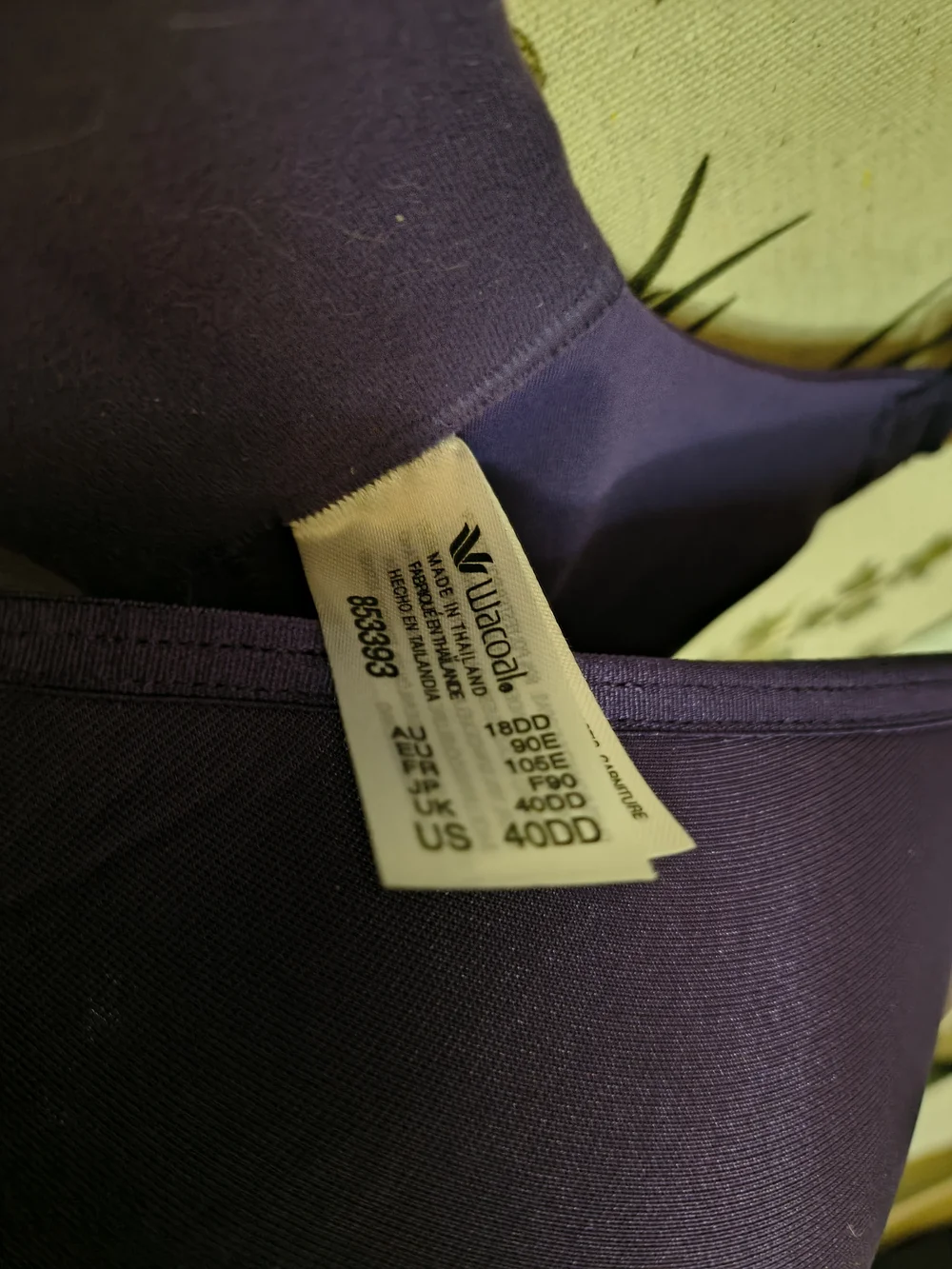 Wacoal Mulberry Simply Tshirt Full Coverage Underwire Bra - Picture 3 of 3